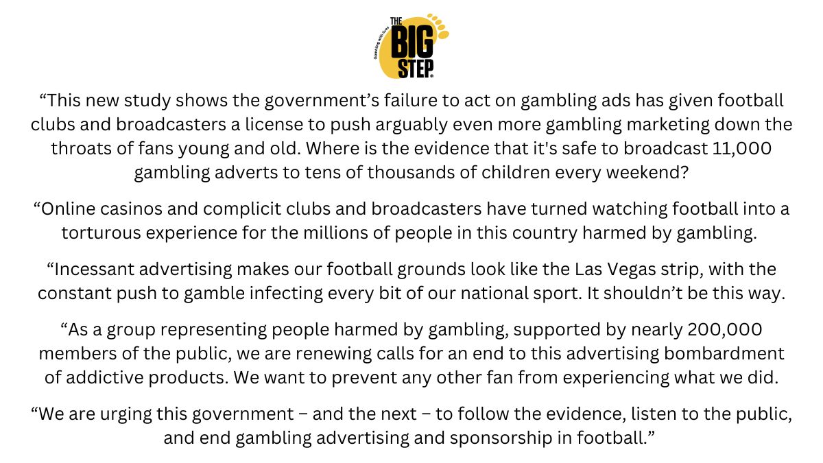 Read more about the article Our statement after new study finds 11,000 gambling messages sent over 1st PL weekend
